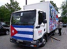 Caravana de solidaridad con Cuba en Alemania