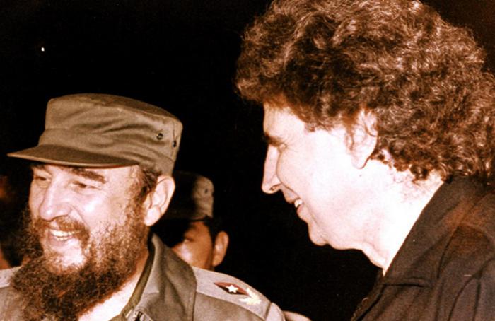 Fidel und Mikis Theodorakis in Havanna 1981